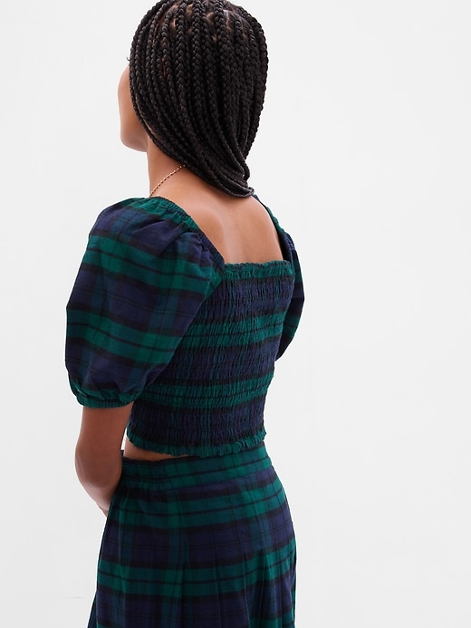 Image number 2 showing, Teen Organic Cotton Puff Sleeve Cropped Top