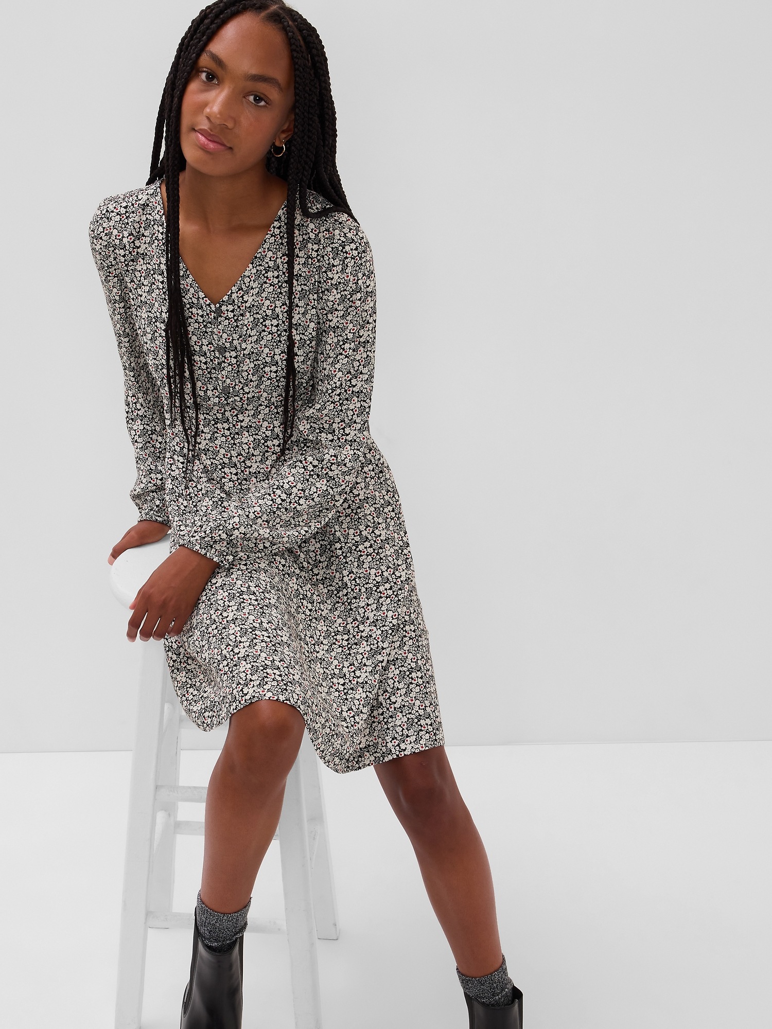 Teen LENZING™ ECOVERO™ Floral Dress | Gap