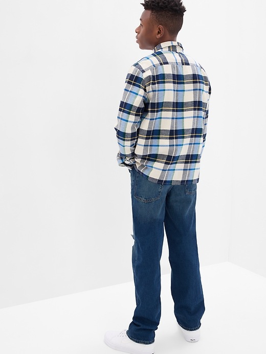 2 of 8 showing, with the color medium indigo of product Teen Original Fit Jeans