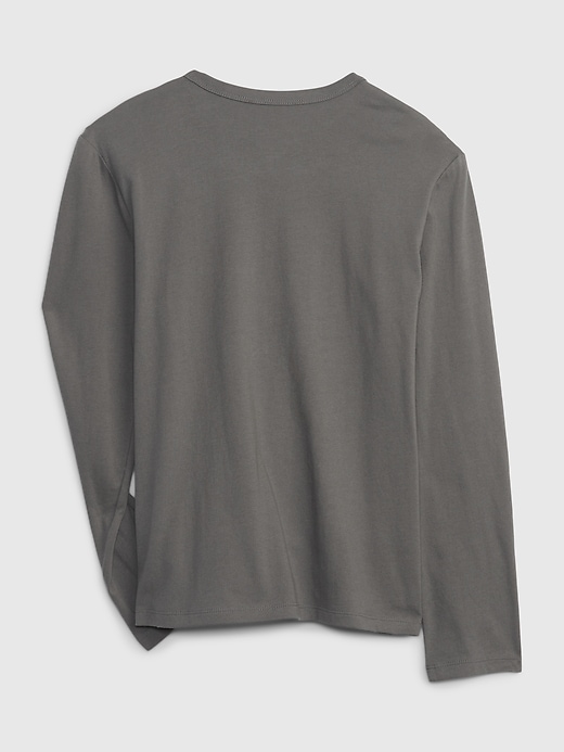 2 of 8 showing, with the color shark fin of product Kids 100% Organic Cotton Graphic T-Shirt