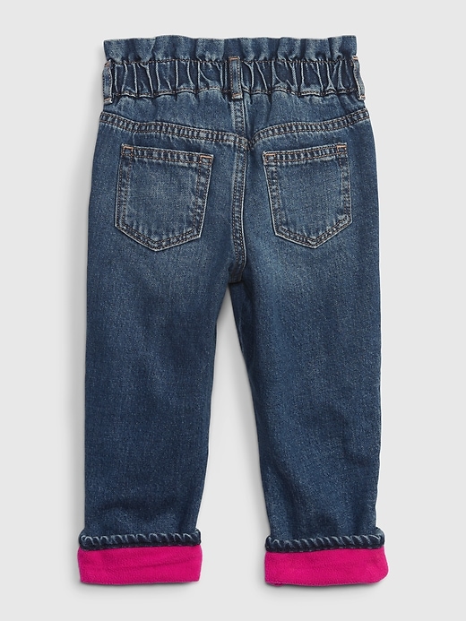 Image number 2 showing, babyGap &#124 Disney Fleece-Lined Just Like Mom Jeans with Washwell