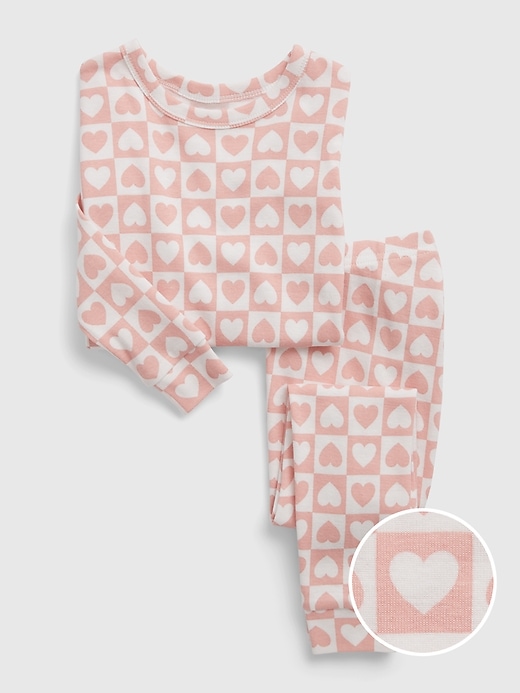 babyGap 100 Organic Cotton Checkered Heart PJ Set Gap