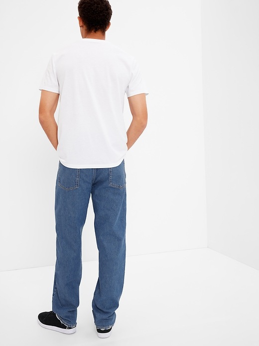 2 of 8 showing, with the color medium wash of product Baggy Jeans with Washwell