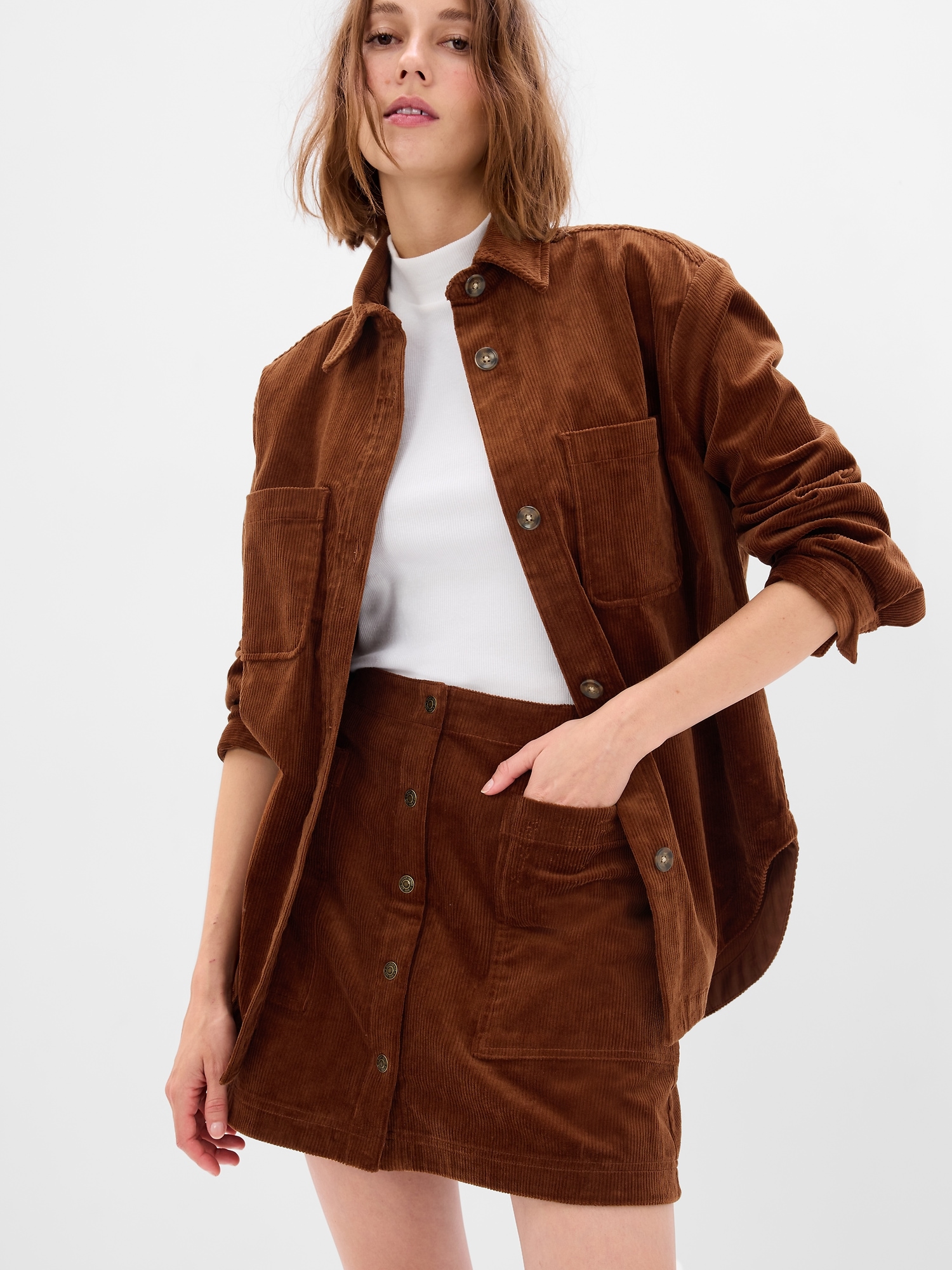 Corduroy skirt gap shop