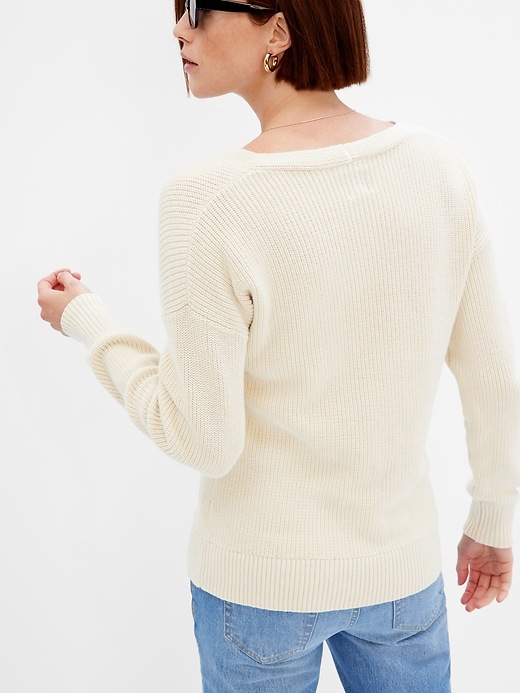 Image number 2 showing, Maternity V-Neck Sweater