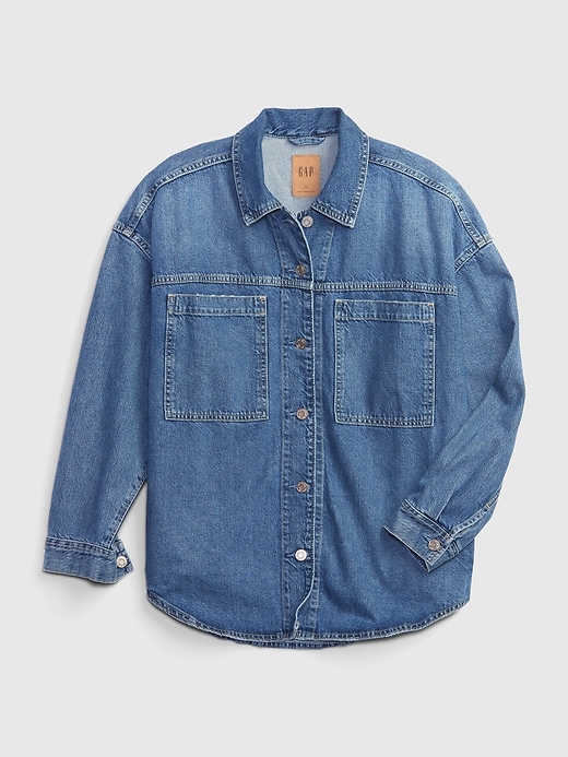 Image number 6 showing, Denim Utility Shirt Jacket with Washwell