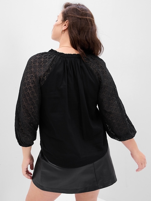 Image number 5 showing, Lace Sleeve Top