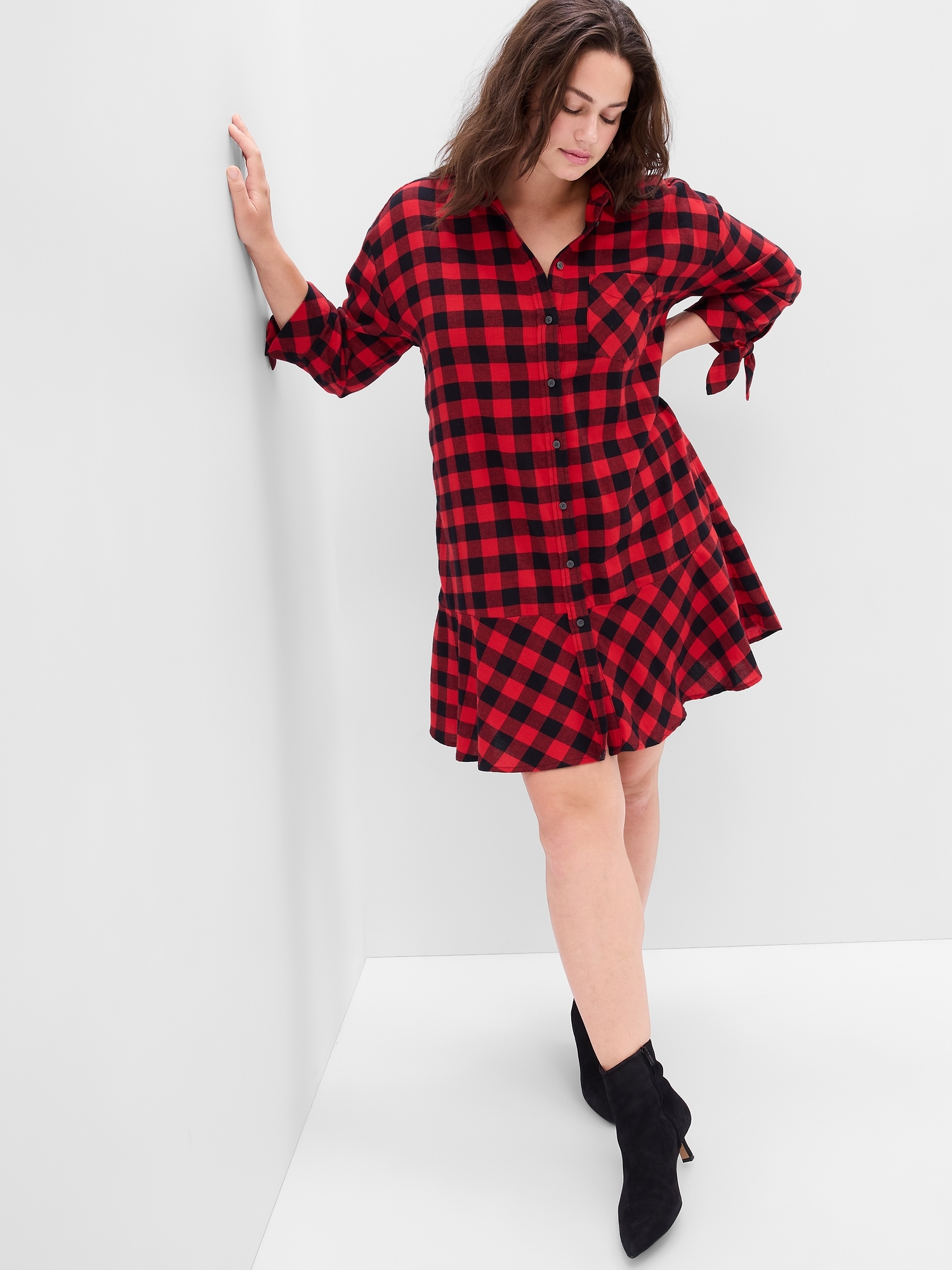 Gap flannel dress discount