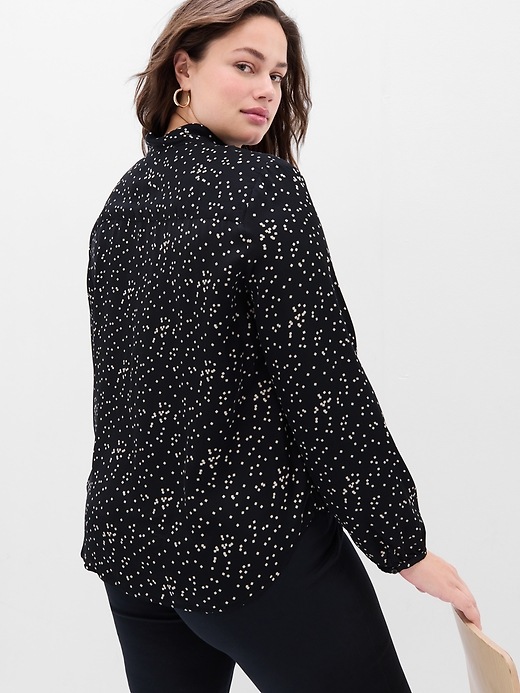 ◆KHAKIPOINT◆ Shirring Scarf Top black P00000WO Schein | AKIRANAKA ONLINESTORE