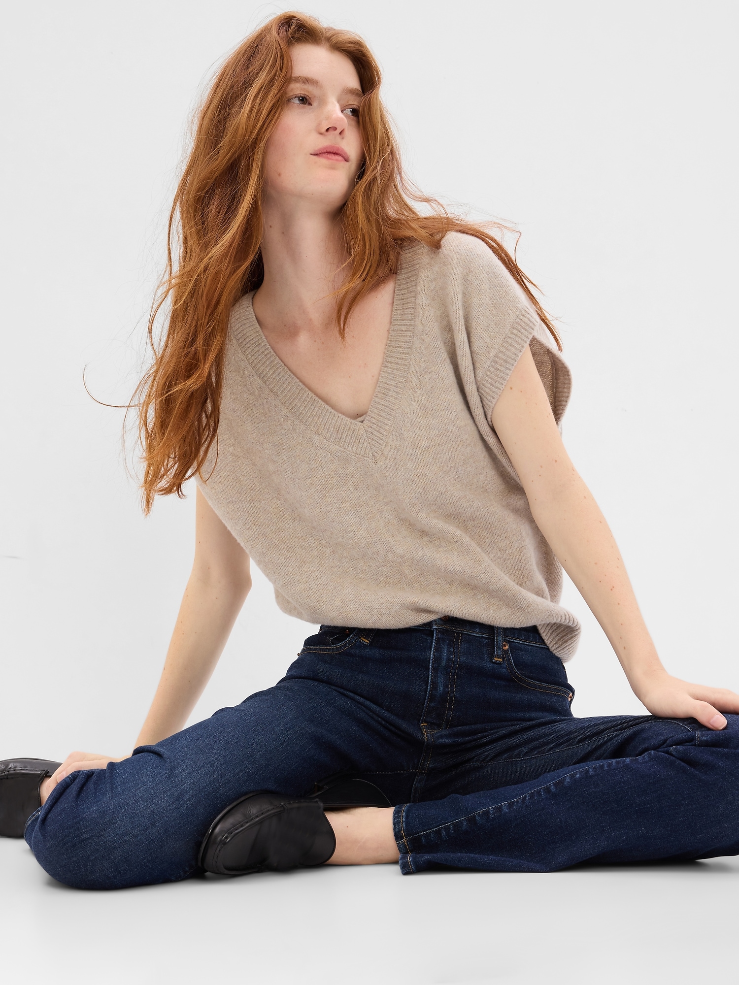 Gap mid rise classic straight jeans discount