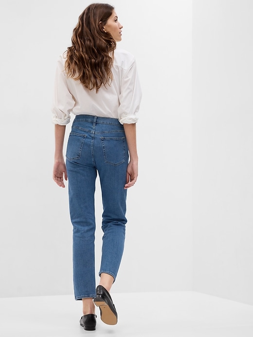 Image number 2 showing, High Rise Cheeky Straight Jeans