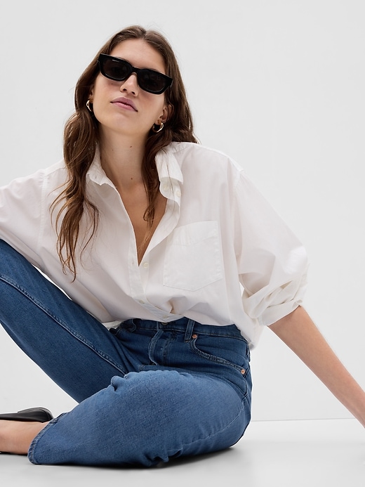 Image number 3 showing, High Rise Cheeky Straight Jeans