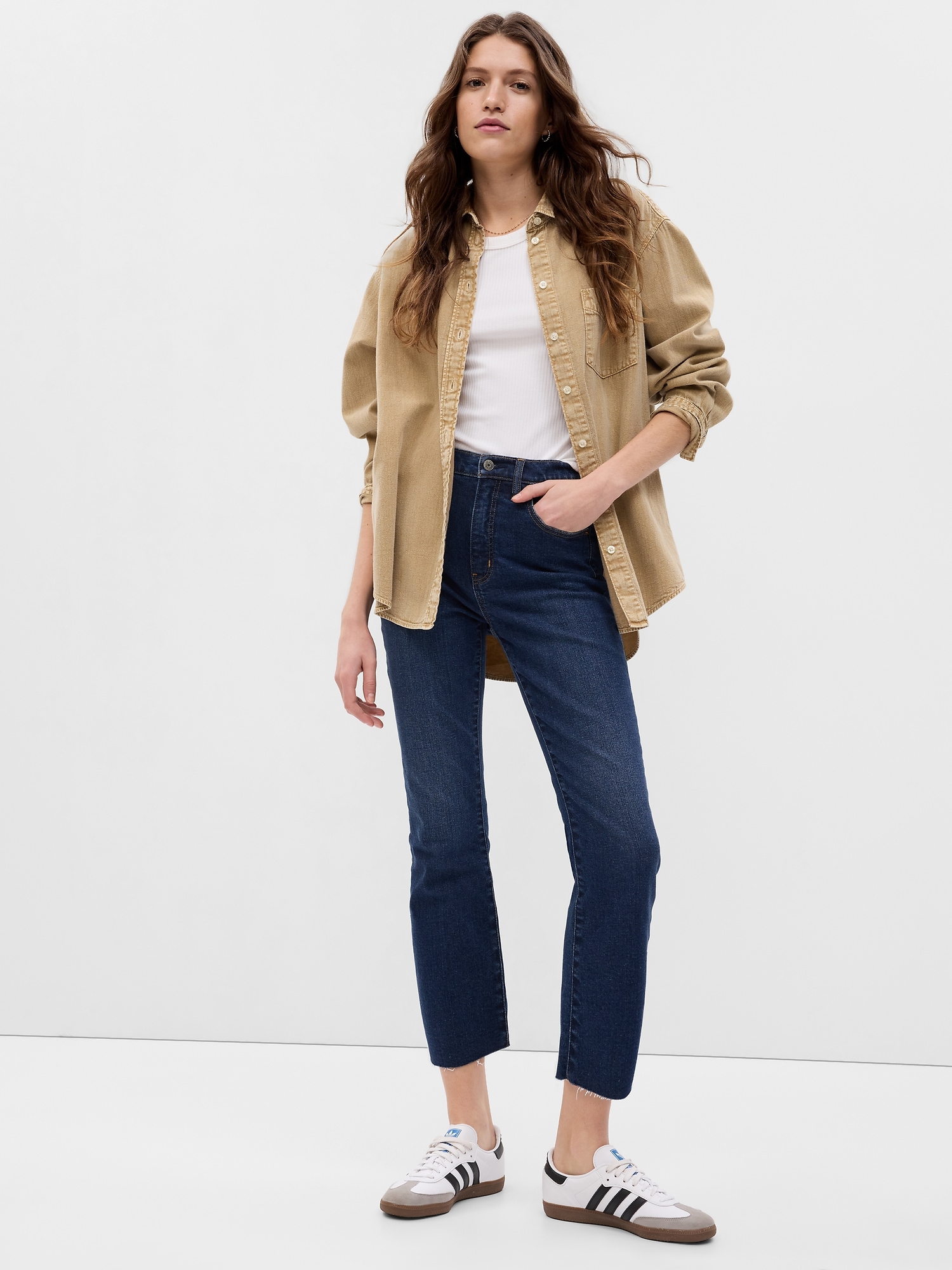 Gap High Rise Kick Fit Jeans