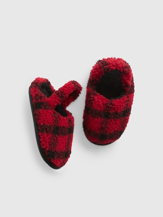 View large product image 1 of 1. Toddler Sherpa Slippers