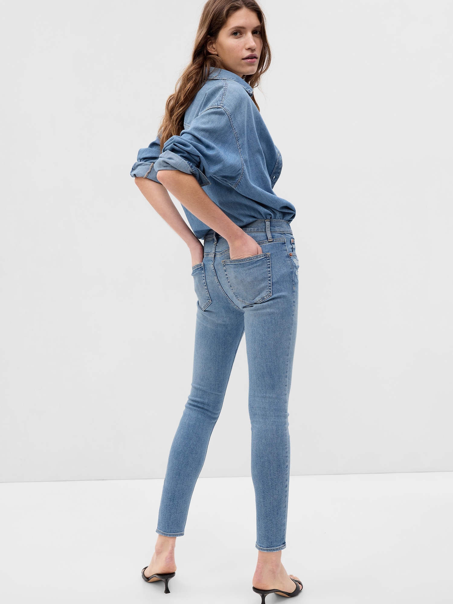 Mid Rise True Skinny Jeans | Gap