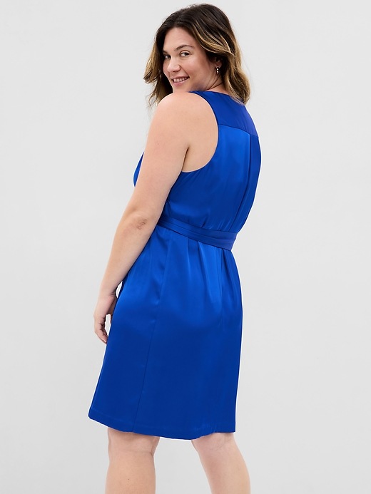Satin Mini Wrap Dress | Gap