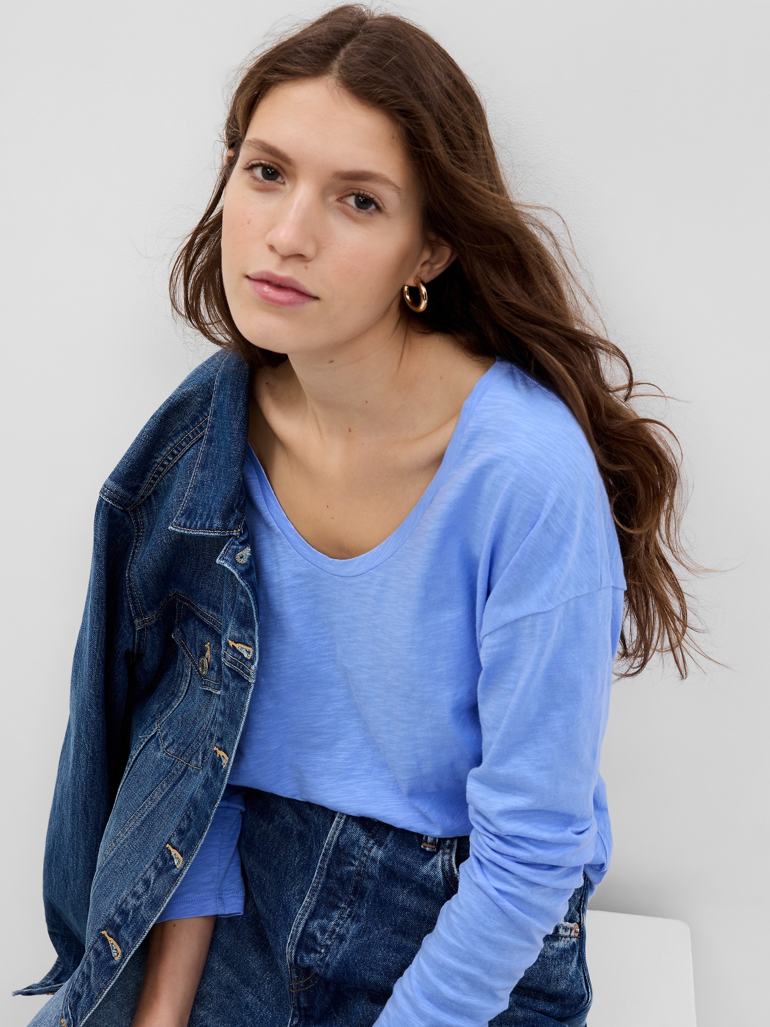 100 Organic Cotton Slub T Shirt Gap