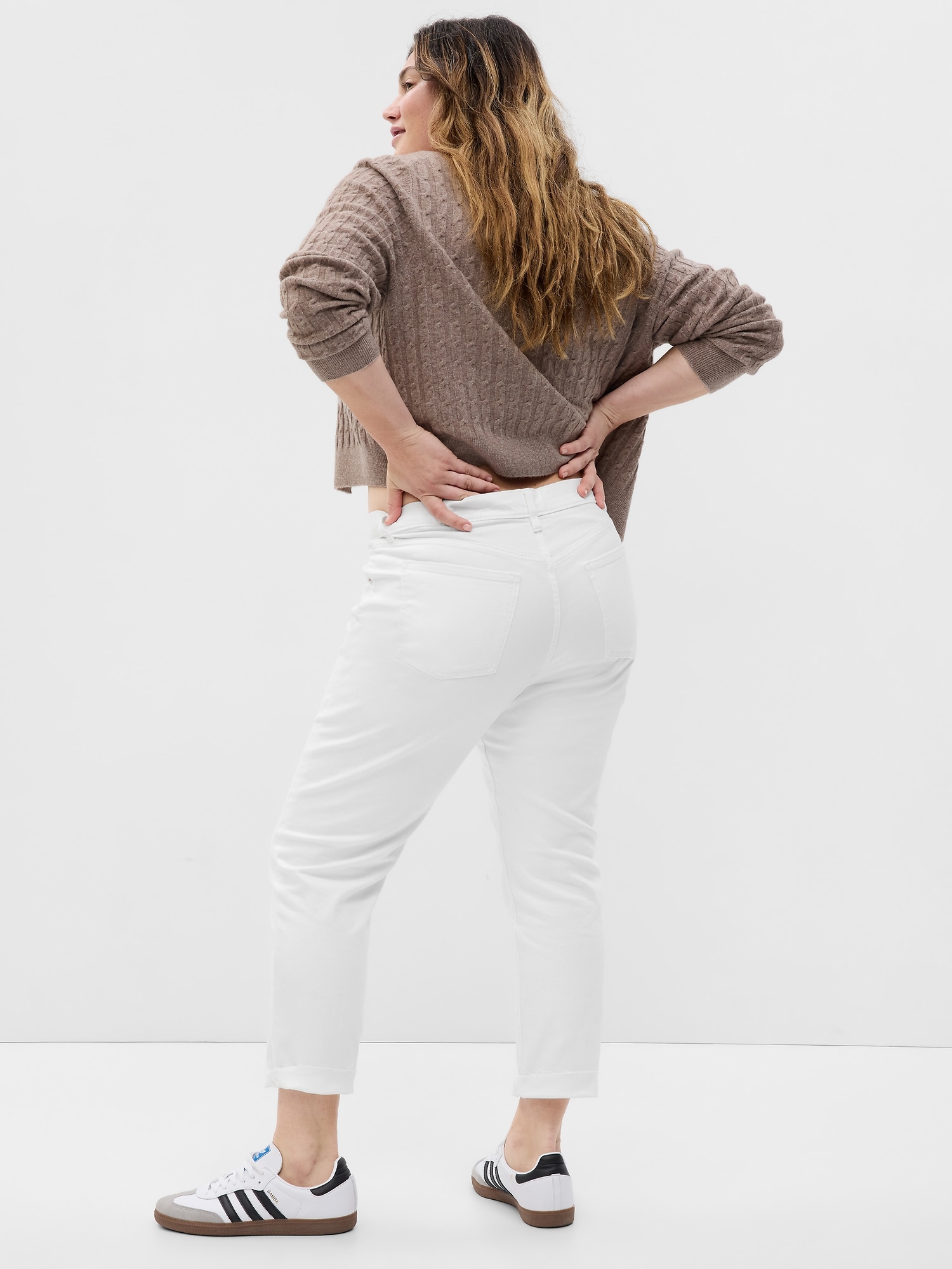 Mid Rise Girlfriend Jeans with Washwell Gap