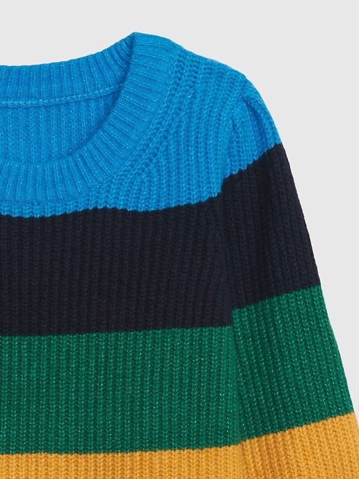 Image number 3 showing, Toddler Happy Stripe Sweater Dress