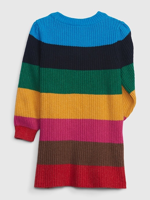 Image number 2 showing, Toddler Happy Stripe Sweater Dress