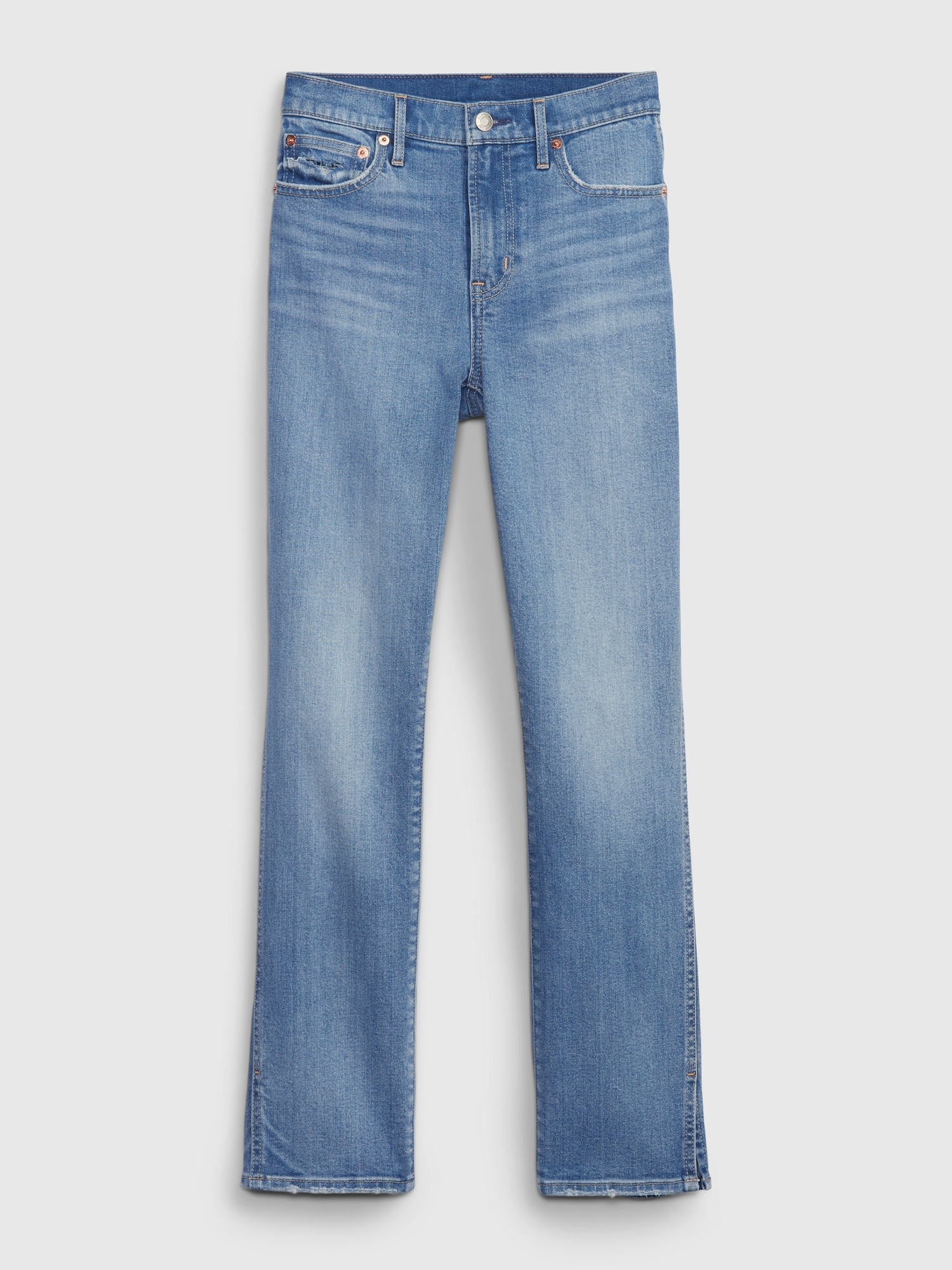 Mid Rise Split-Hem Vintage Slim Jeans with Washwell | Gap