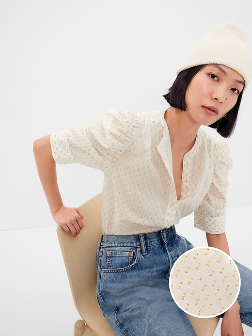 Puff Sleeve Shirt Gap