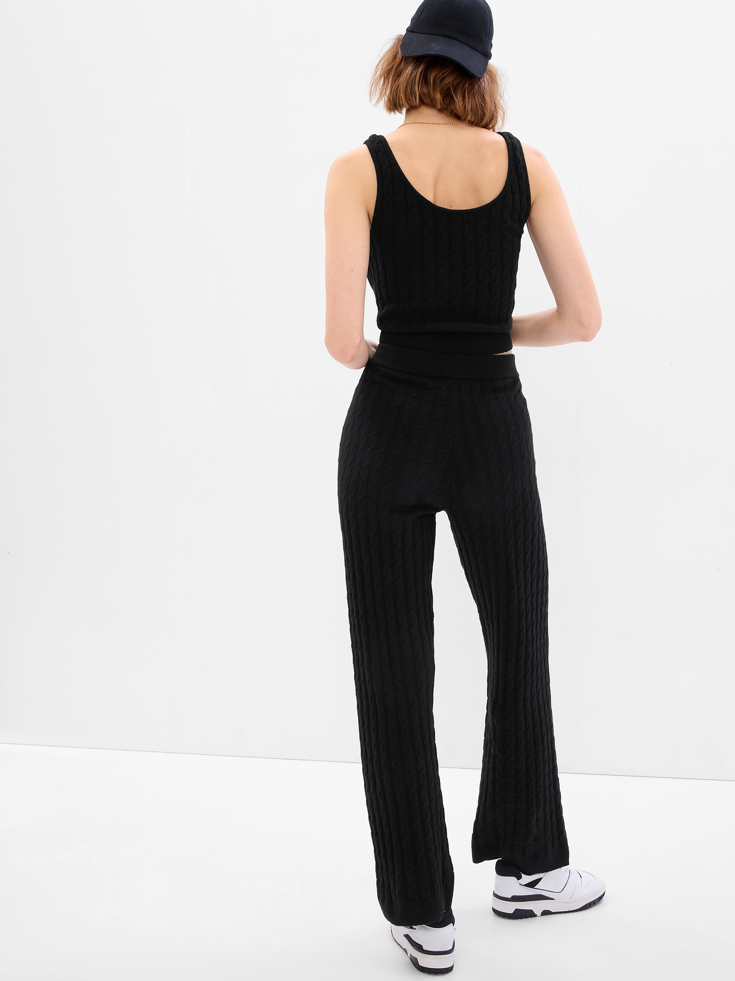 CashSoft CableKnit Sweater Pants Gap