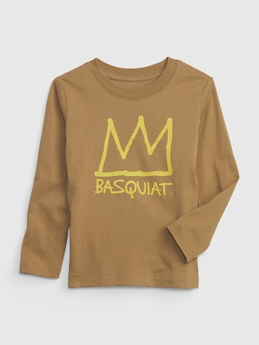 1 of 8 showing, with the color mission tan brown of product Jean-Michel Basquiat Toddler Graphic T-Shirt