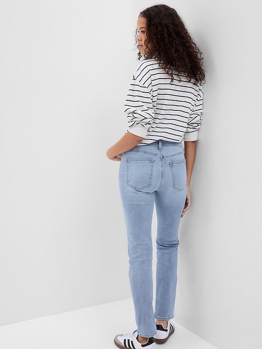 Mid Rise Classic Straight Jeans | Gap