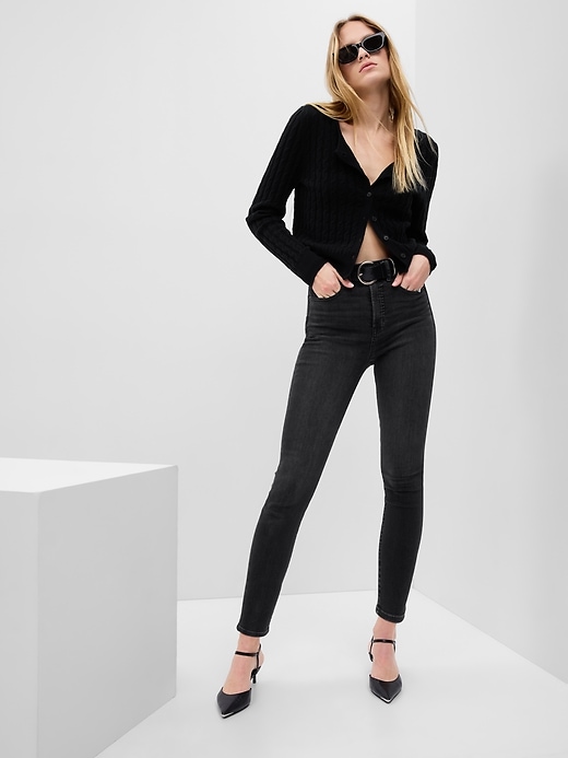 Image number 7 showing, Sky High Rise True Skinny Jeans
