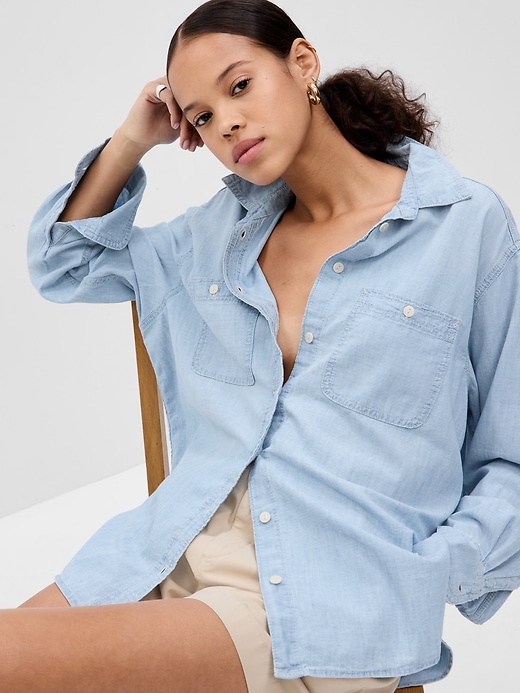 Light Blue Denim Shirt