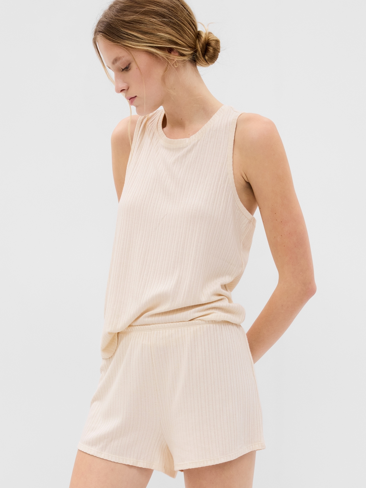 Softspun Rib Sleep Shorts Gap