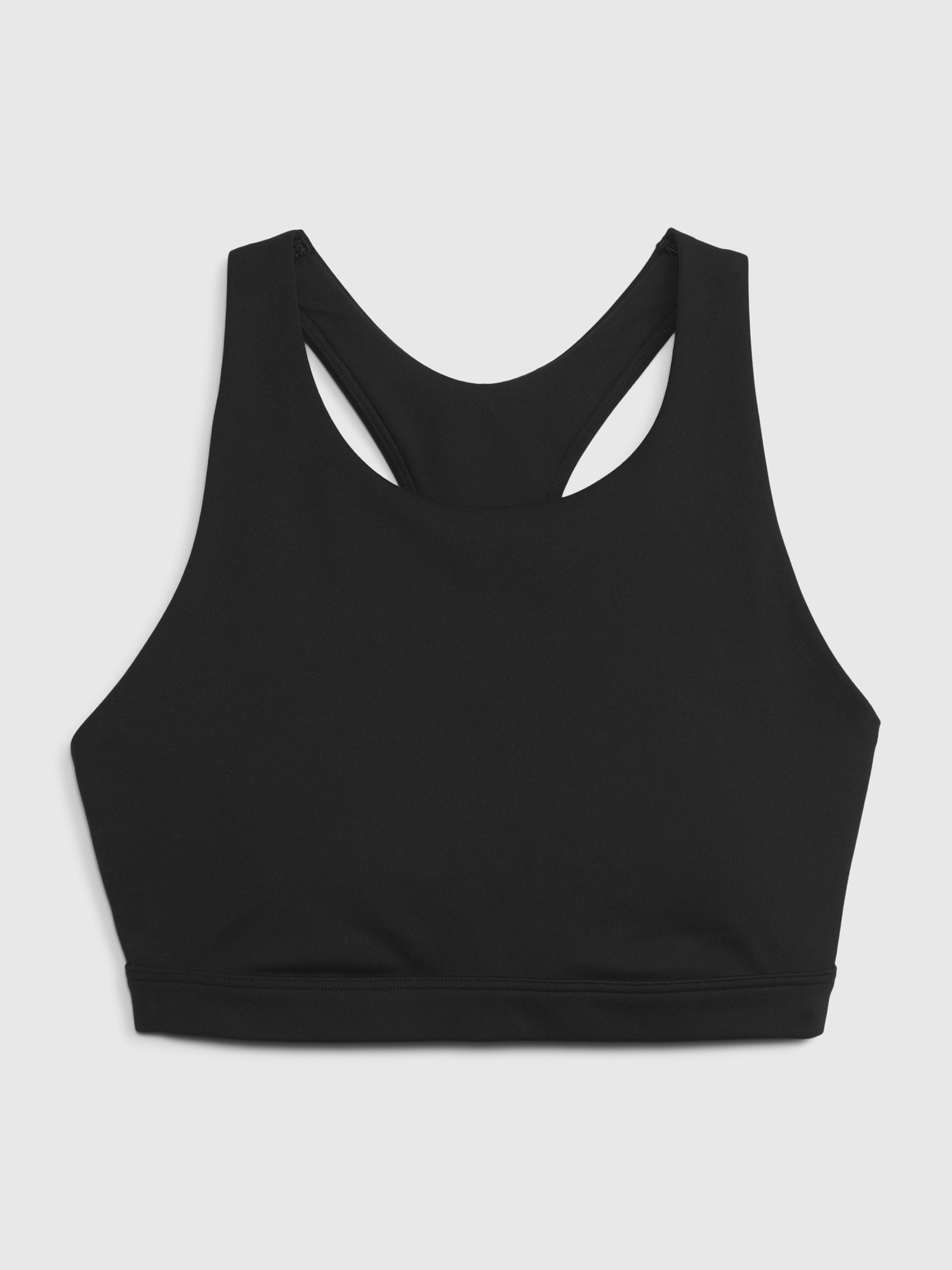 White Monochrome Sports Bra