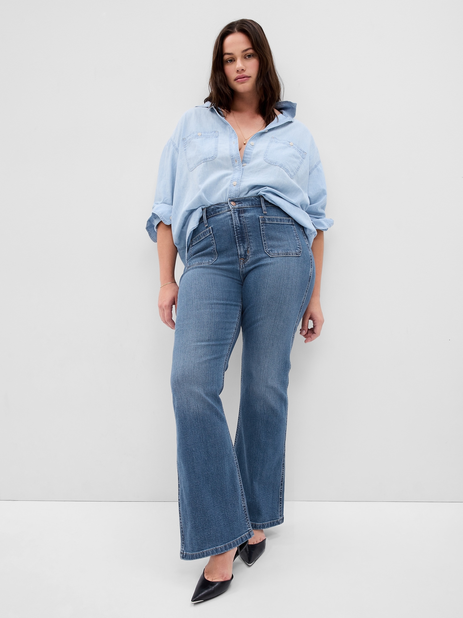 Buy Gap 70's Flare Jeans from the Gap online shop