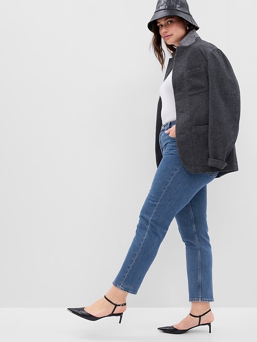 Image number 4 showing, High Rise Cheeky Straight Jeans