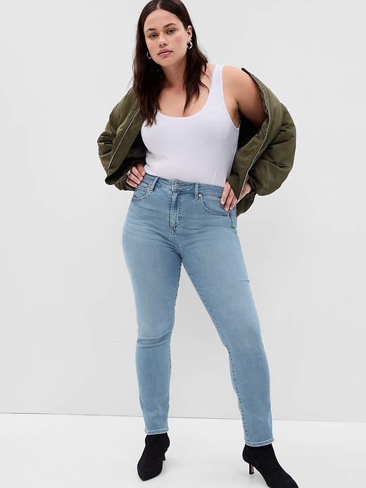 High Rise Classic Straight Jeans | Gap