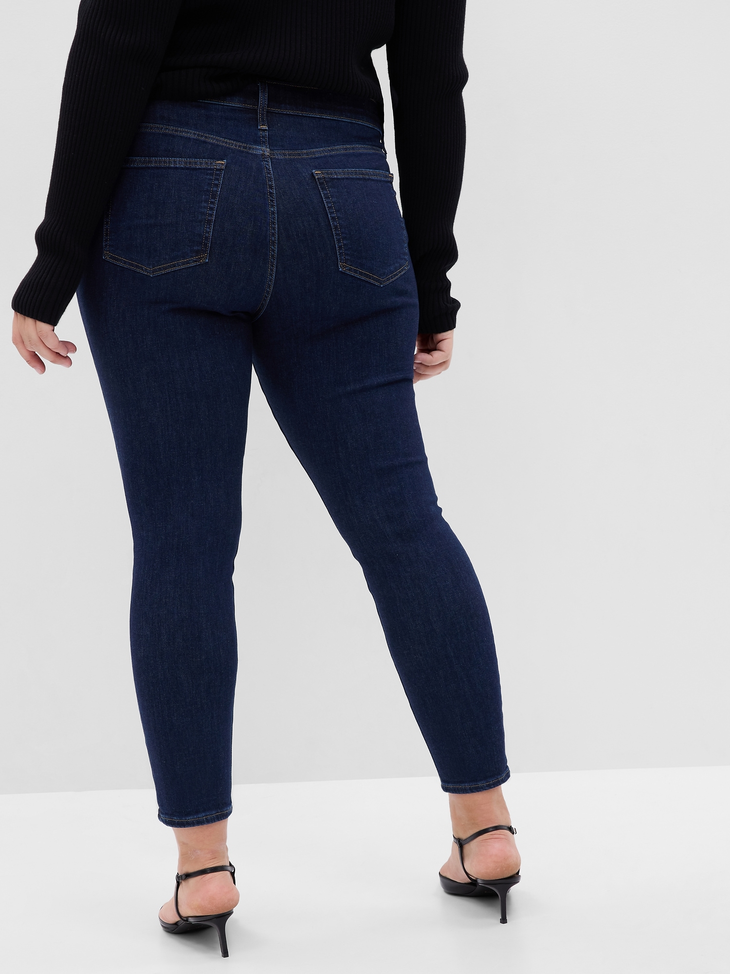 Mid Rise True Skinny Jeans With Washwell Gap