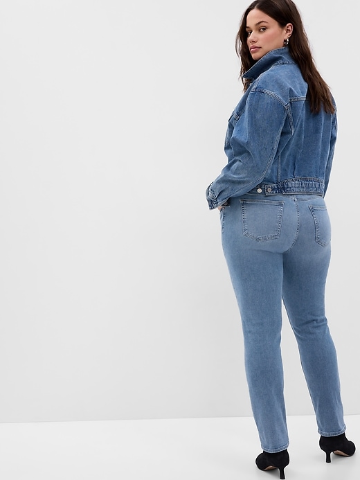 Image number 5 showing, Mid Rise Classic Straight Jeans with Washwell