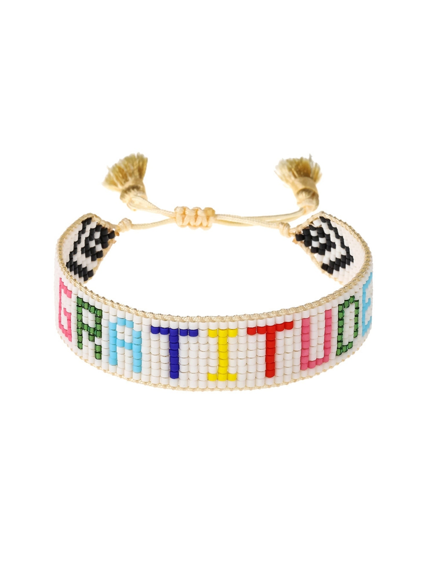 Gap HART Rainbow Gratitude Beaded Bracelet