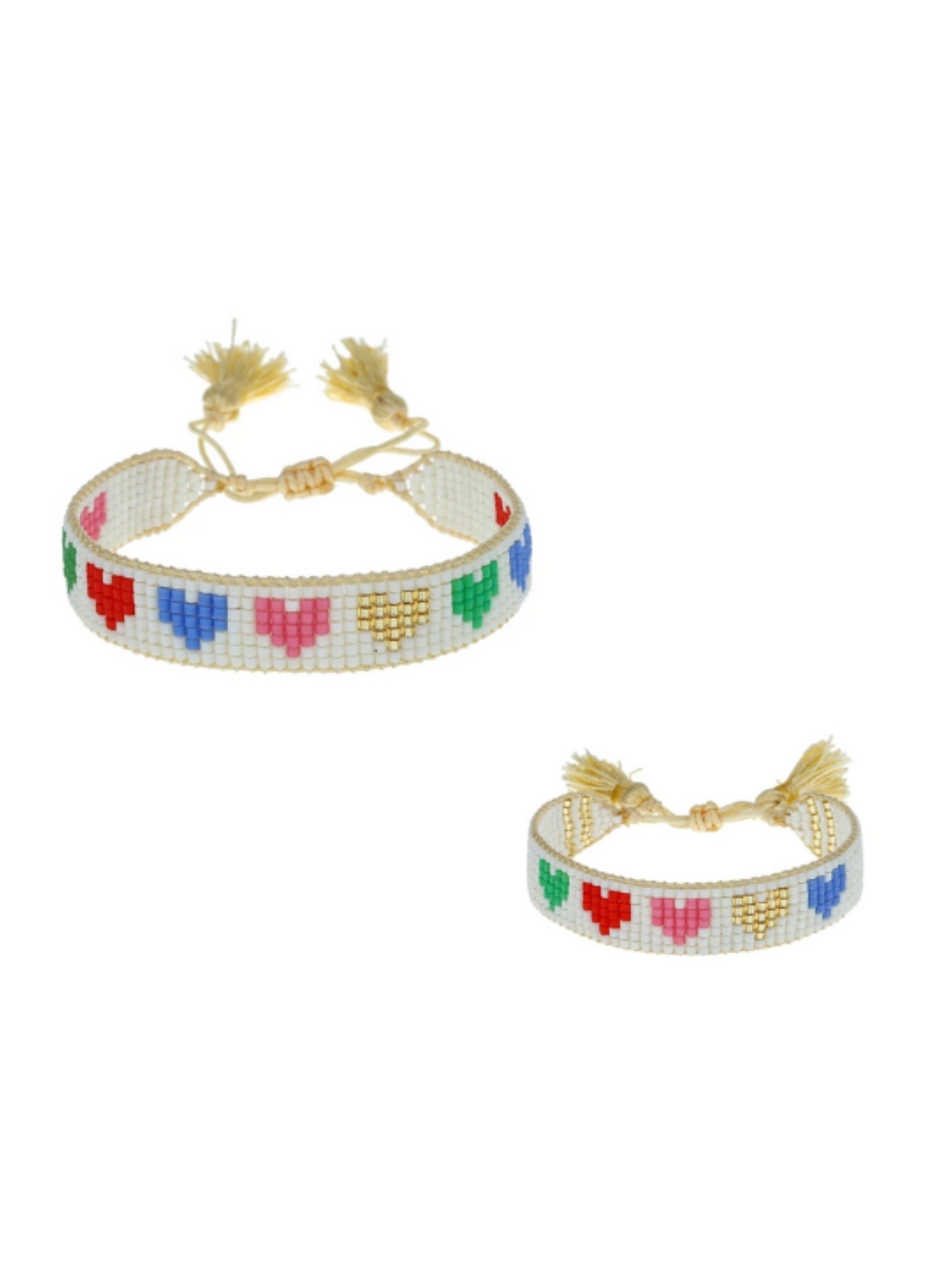 Gap HART Mini and Me Rainbow Hearts Bracelet Set