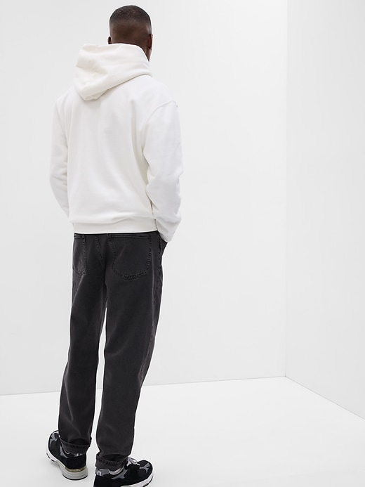 2 of 8 showing, with the color gray wash of product Relaxed Taper Jeans in GapFlex