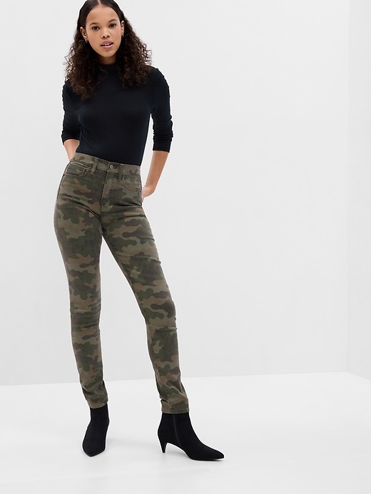 high rise true skinny jeans with washwell
