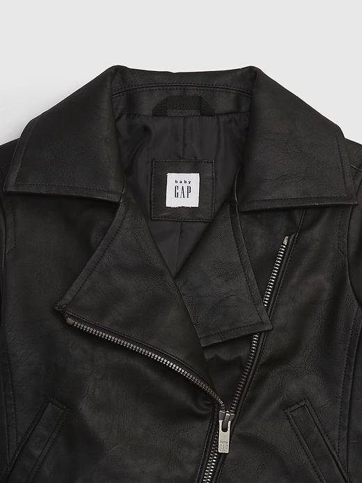 Toddler Faux-Leather Moto Jacket | Gap