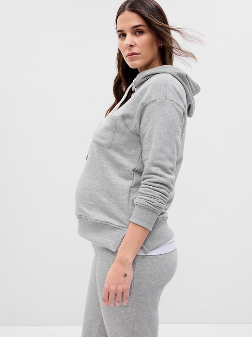 Image number 4 showing, Maternity Supersoft Terry Hoodie
