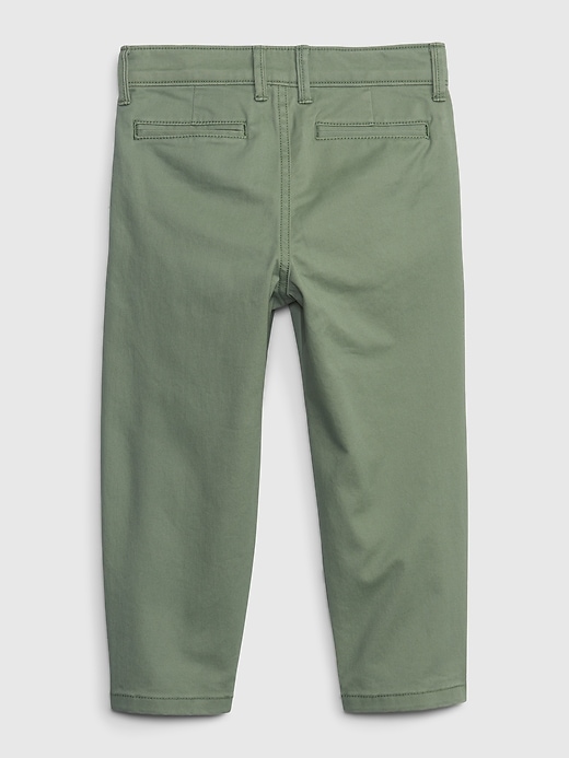 2 of 8 showing, with the color twig of product Baby & Toddler Pleated Khakis