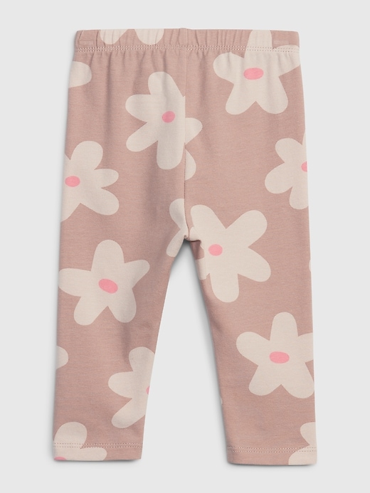2 of 8 showing, with the color dull rose pink of product Baby Cotton Mix and Match Leggings