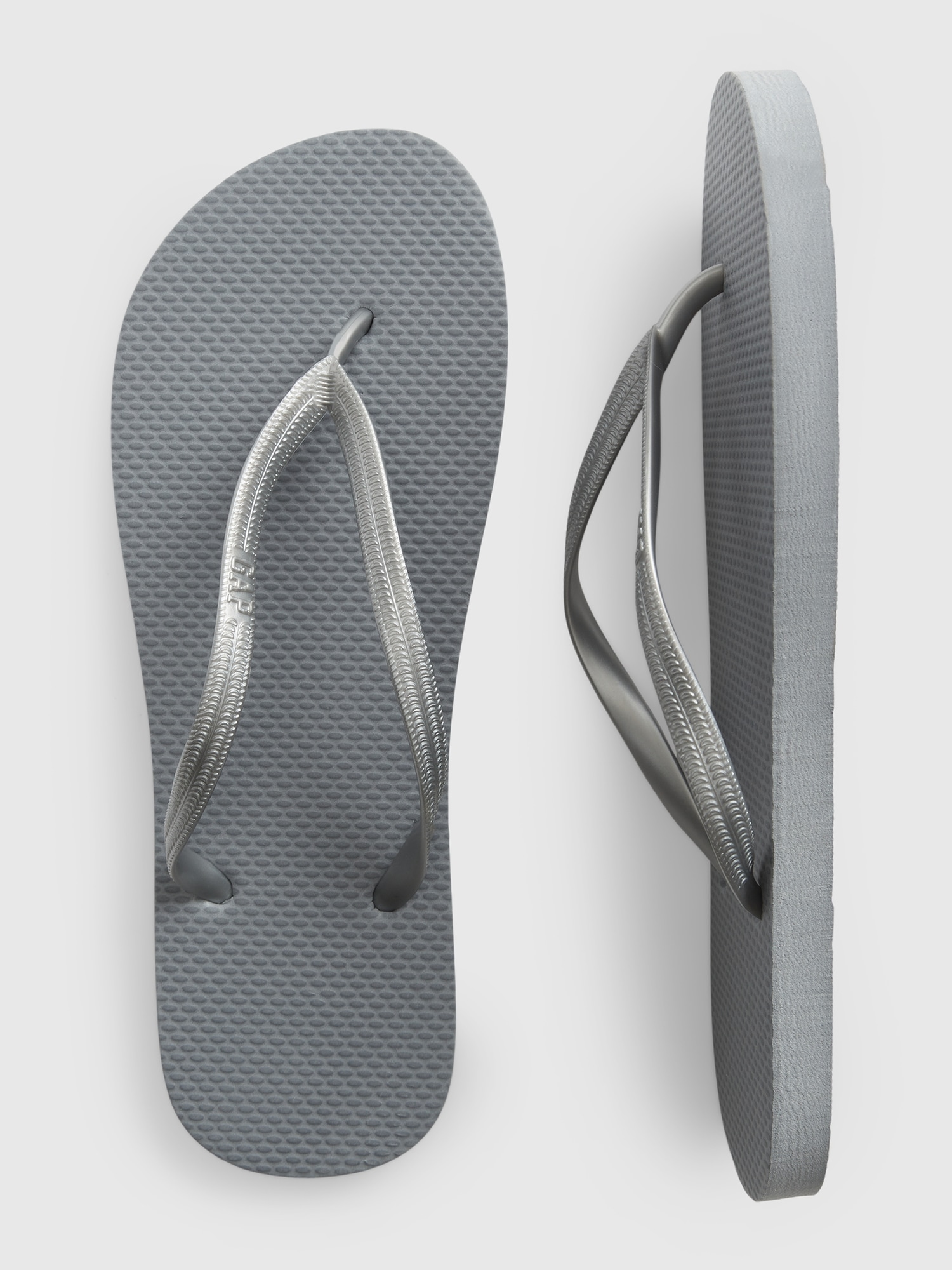 Gap Flip Flops gray. 1