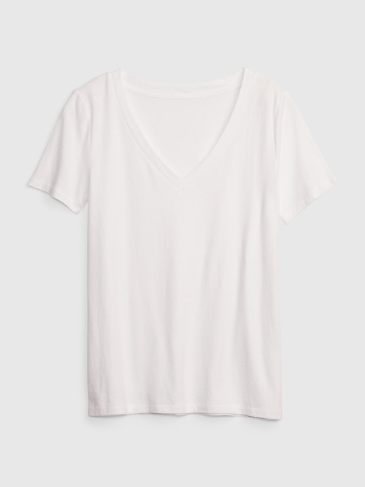 Image number 4 showing, Organic Cotton VintageSoft V-Neck T-Shirt