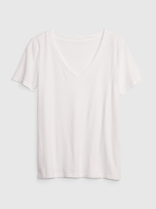 Organic Cotton Vintage V-Neck T-Shirt | Gap