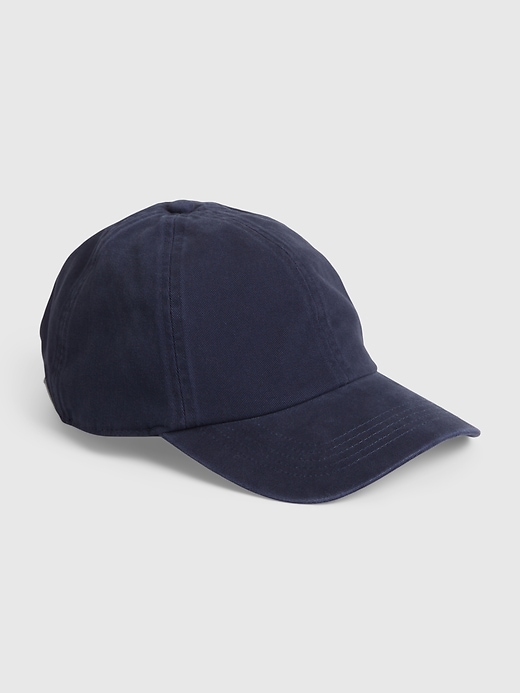 View large product image 1 of 1. Organic Cotton Washed Baseball Hat